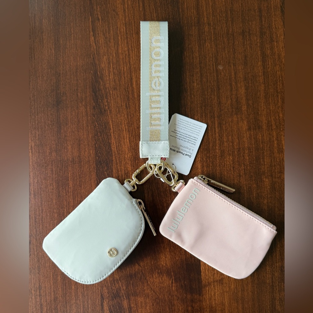 Lululemon Vapor and Pink Mini Pouches